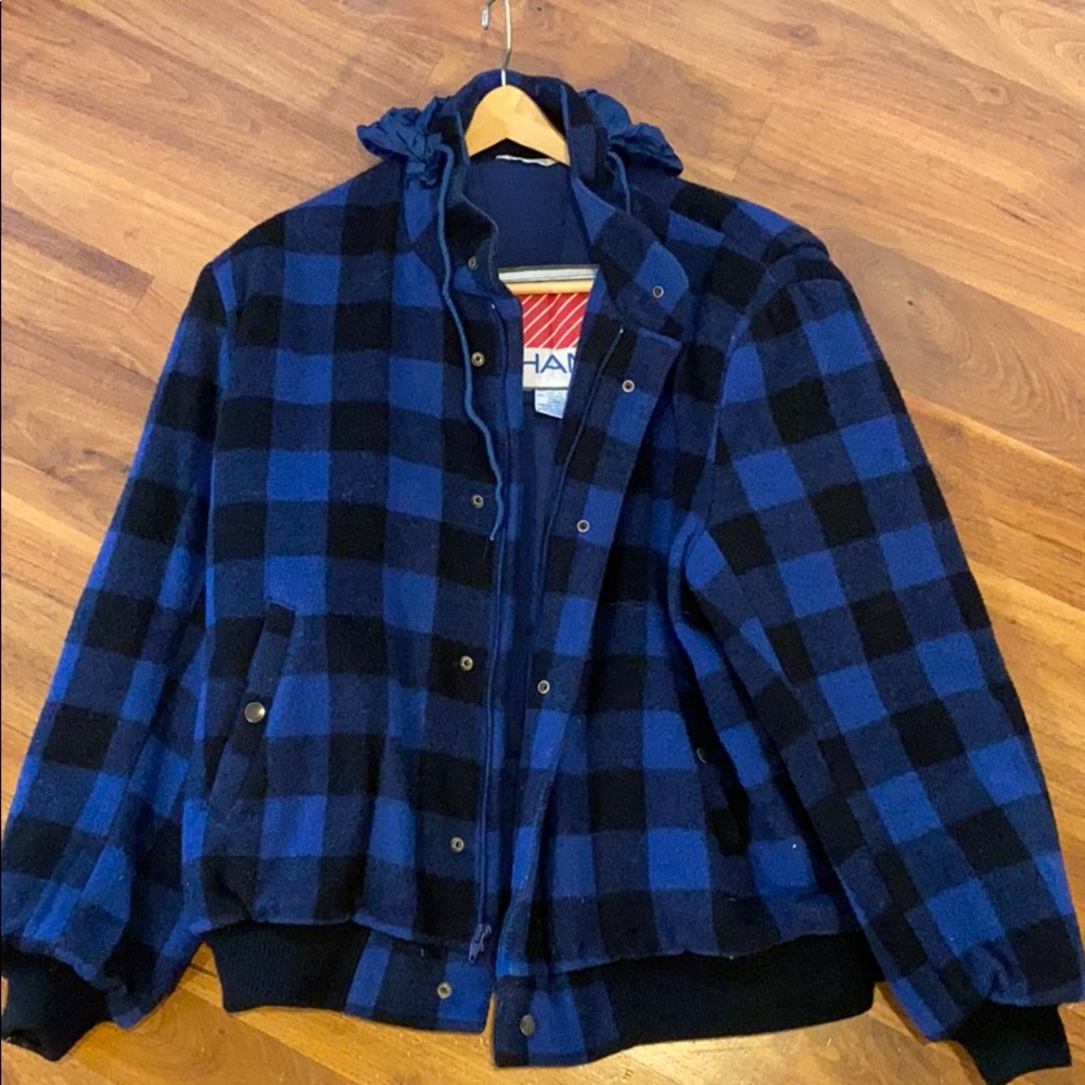 Plaid Jacket. Warm. Wool.